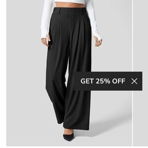 Halara Black Waffle Print Pants - NWT